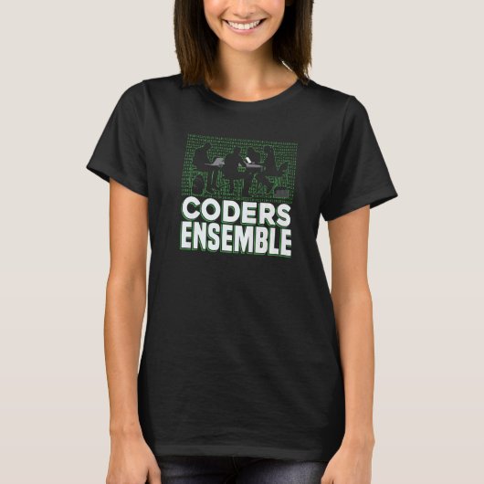 T-shirt Coder Ensemble Software Engineer Programmation Cod (Devant)