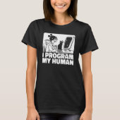 T-shirt Coder Feline Developer Software Engineer Cat Prog (Devant)