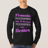 T-shirt Coder Female Developer Coding Software Engineer Pr (Devant)