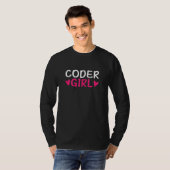 T-shirt Coder Girl, Coding Software Programmation informat (Devant entier)