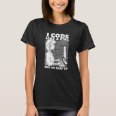 T-shirt Coder Girl Programmation Coding Software Developer (Devant)