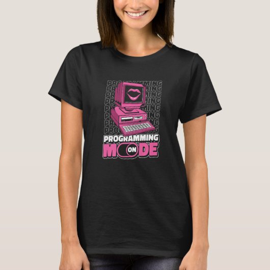 T-shirt Coder Lips Coding Software Developer Programmation (Devant)