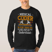 T-shirt Coder Médicale Coder Résolution Problèmes Coder Ic (Devant)