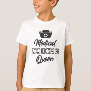 T-shirt Coder Médicale Queen Coding ICD Programmer Cadeau