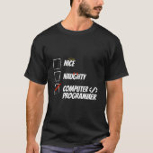 T-shirt Coder Naughty Coding Software Engineer Programmer (Devant)