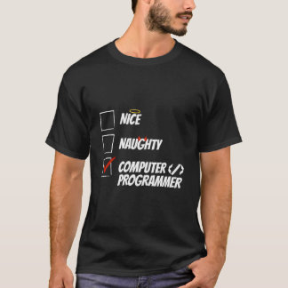 T-shirt Coder Naughty Coding Software Engineer Programmer