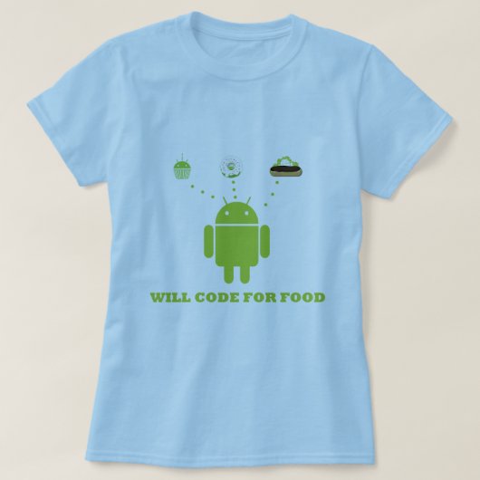 T-shirt Codera pour la nourriture (le programmateur de (Design devant)