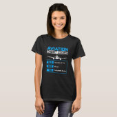 T-shirt Codes de la paie de l'aviation Aviation Tee Pilot  (Devant entier)