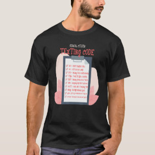 T-shirt Codes textos Personnes âgées Grand-mère Citoyen se
