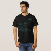 T-shirt "Codes textuels pour seniors" Custom Hommes (Devant entier)