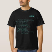 T-shirt "Codes textuels pour seniors" Custom Hommes (Devant)
