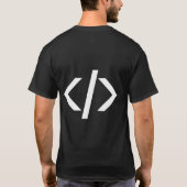 T-Shirt Codeur Café Répéter Programmeur Développeu (Dos)
