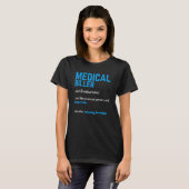 T-shirt Codeur Médicale Médicale Facturation Médicale (Devant entier)