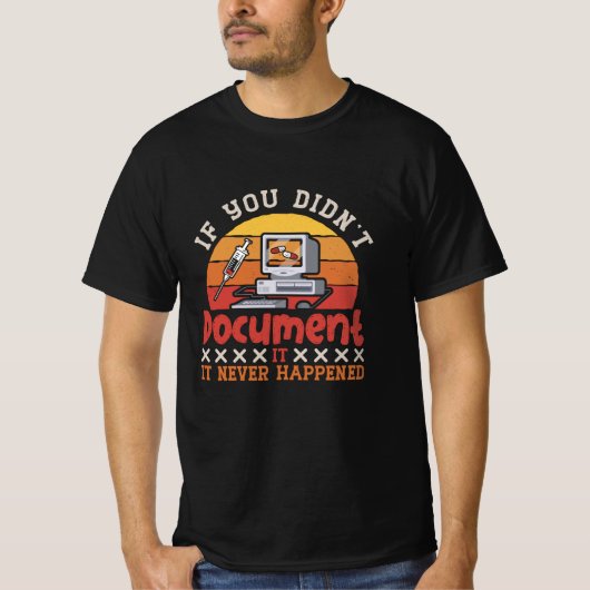 T-shirt Codeur Médicale si vous n'avez pas documenté le co (Devant)