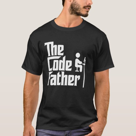 T-shirt Codeur Père de Code Drôle Programmation Informatiq (Devant)