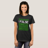 T-shirt Codeur programmeur d'ordinateur Faux C'est parce q (Devant entier)