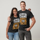 T-shirt Codeur Taco Nourriture mexicaine de codage pour pr (Unisexe)