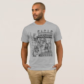 T-shirt Codex aztèque du groupe de borgia (Devant entier)