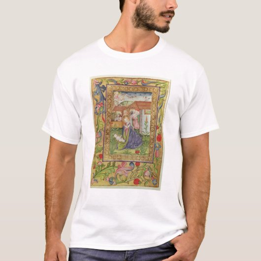 T-shirt Codex Ser nov. 2599 F. 39v la naissance du Christ (Devant)