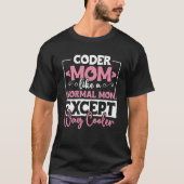 T-shirt Coding Coder Maman Comme Une Maman Normale Sauf P  (Devant)