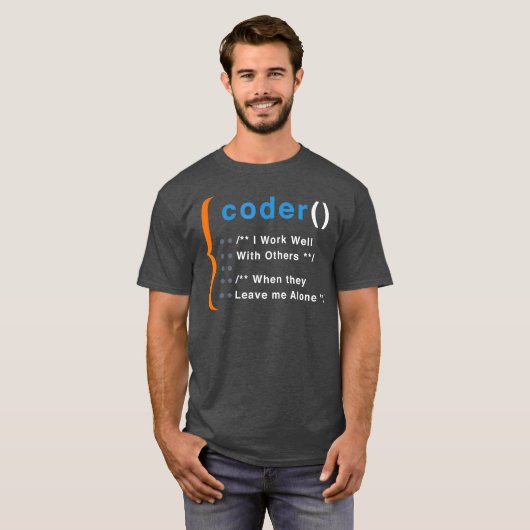 T-shirt Coding Computer Programmation Cadeau (Devant entier)