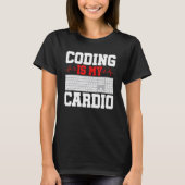 T-shirt Coding Est Mon Développeur Logiciel De Programmati (Devant)