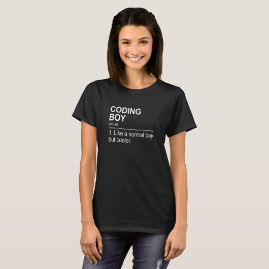 T-shirt Coding Girl Definition Noun Software Developer Pro (Devant entier)