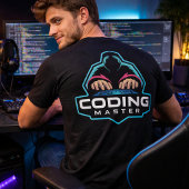 T-Shirt Coding Master Programmeur Style Hacker