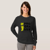 T-shirt Coding Programmer Ordinateur Aime Coder Plus Que Y (Devant entier)