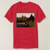 T-shirt Codorus State Park Pennsylvanie Forest Sunrise (Design devant)