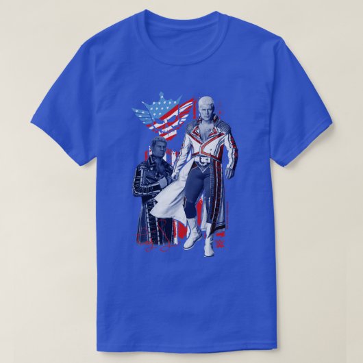 T-shirt Cody Rhodes Americana Retro Pin (Design devant)