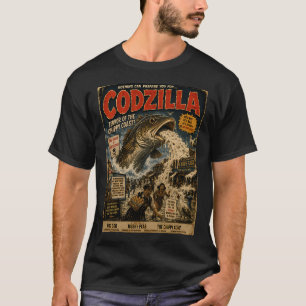 T-shirt Codzilla Terreur de la Côte du Chippy Poisson Drôl