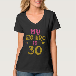 T-shirt Cœur 30e anniversaire pour grand frère de sœur Bro