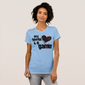T-SHIRT COEUR 4 UN GAMER (Devant entier)