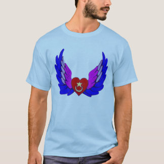 T-shirt Coeur à ailes lumineux de Sufi