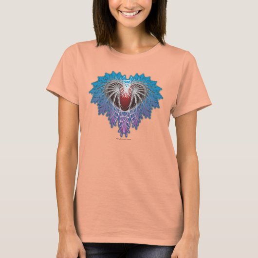 T-shirt Coeur Abstrait (Devant)