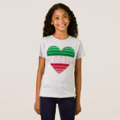 T-Shirt Coeur algérien, J'aime l'Algérie (Devant entier)