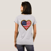 T-shirt Coeur américain (Dos entier)