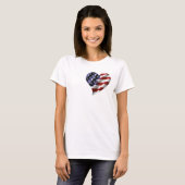T-shirt Coeur américain (Devant entier)