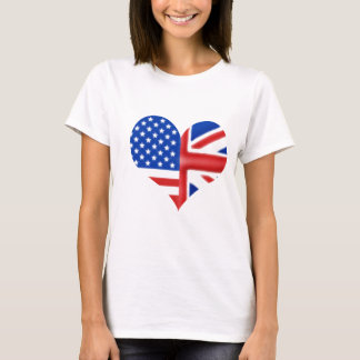 T-shirt Coeur américain britannique