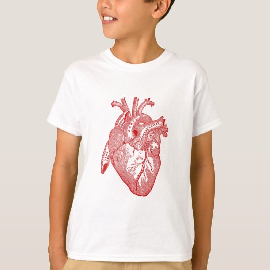 T-shirt Coeur Anatomique Rouge (Devant)