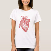 T-shirt Coeur Anatomique Rouge (Devant)