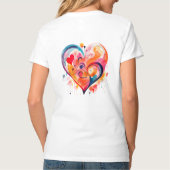 T-shirt Coeur aquarelle (Dos)