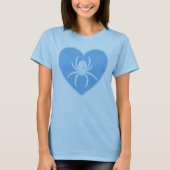 T-shirt Coeur Araignée Bleue (Devant)