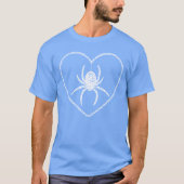 T-shirt Coeur Araignée Bleue (Devant)