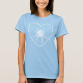 T-shirt Coeur Araignée Bleue (Devant)
