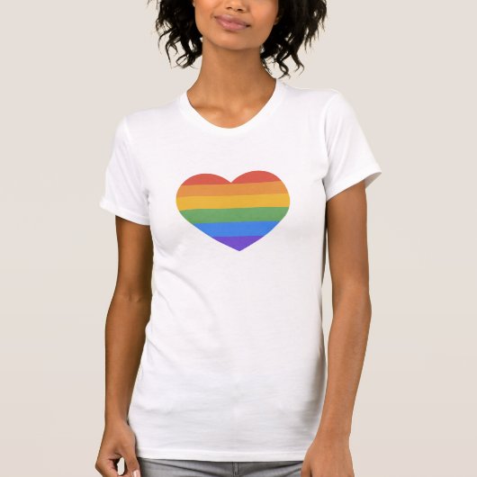 T-shirt Coeur arc-en-ciel (Devant)