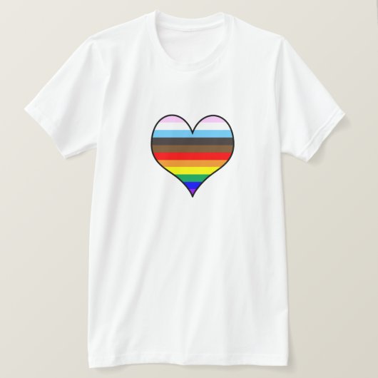 T-shirt Coeur arc-en-ciel (Design devant)