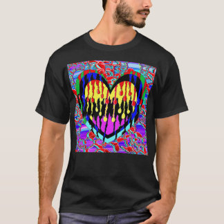 T-shirt Coeur arc-en-ciel Motif chaud amour 7 1