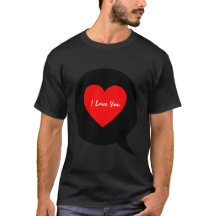 Coeur audacieux "Je t'aime" Design